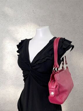 Vintage Suzie Black Cinched Bust Flutter Sleeve Top | Whimsigoth Office Siren